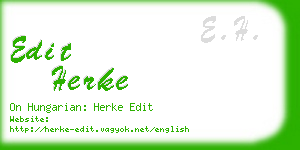 edit herke business card